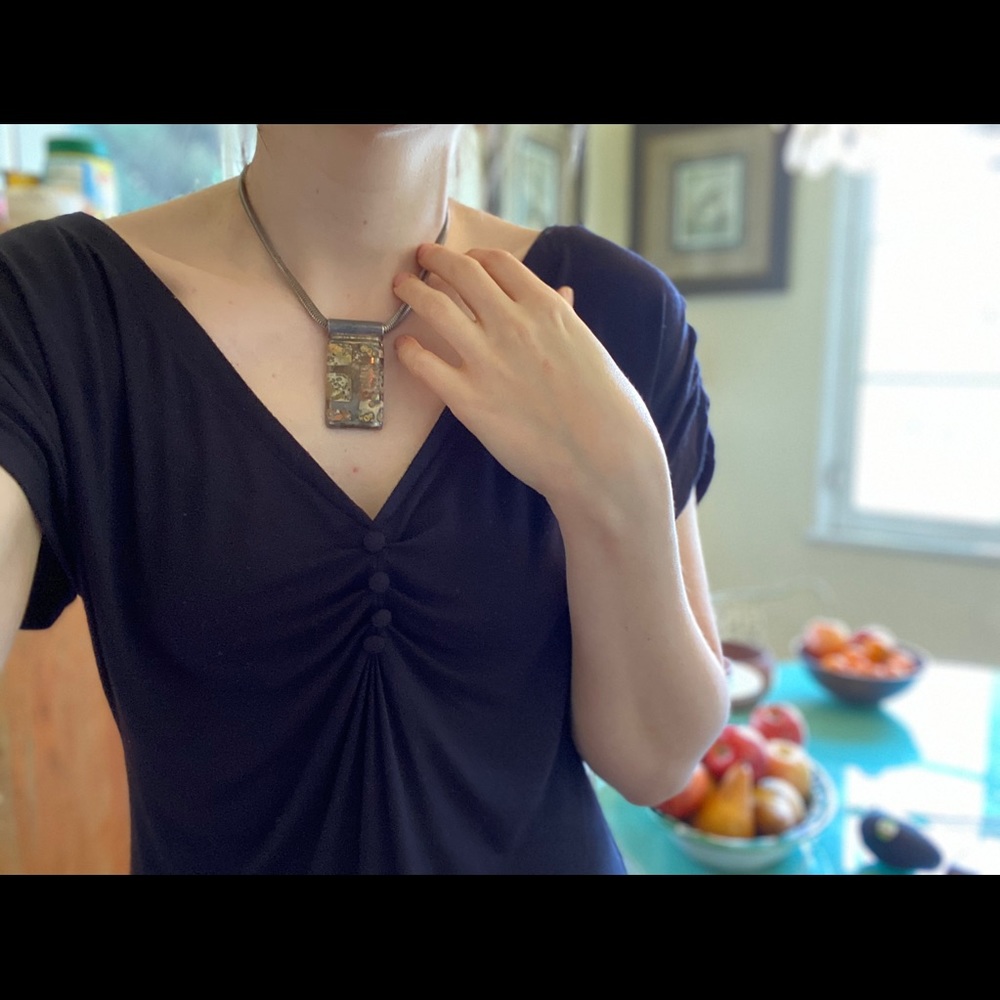 Anthropologie Yoanna Baraschi Deep V Blouse